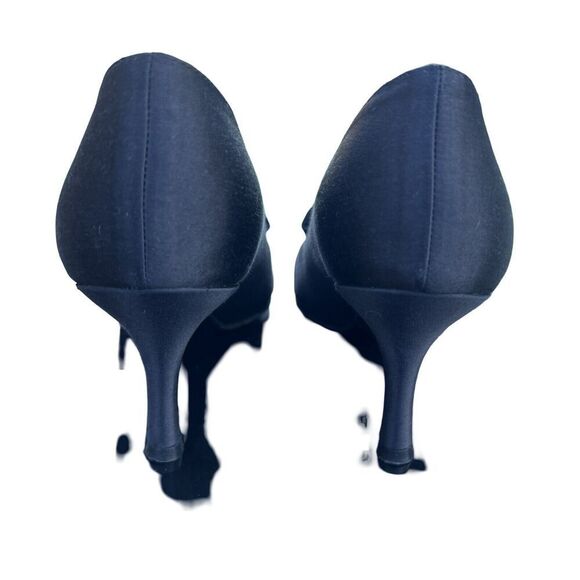 Stuart Weitzman GIGIRITZ Black Size 8 Ruffle 3.5" Heel Cocktail Pumps - Picture 7 of 11